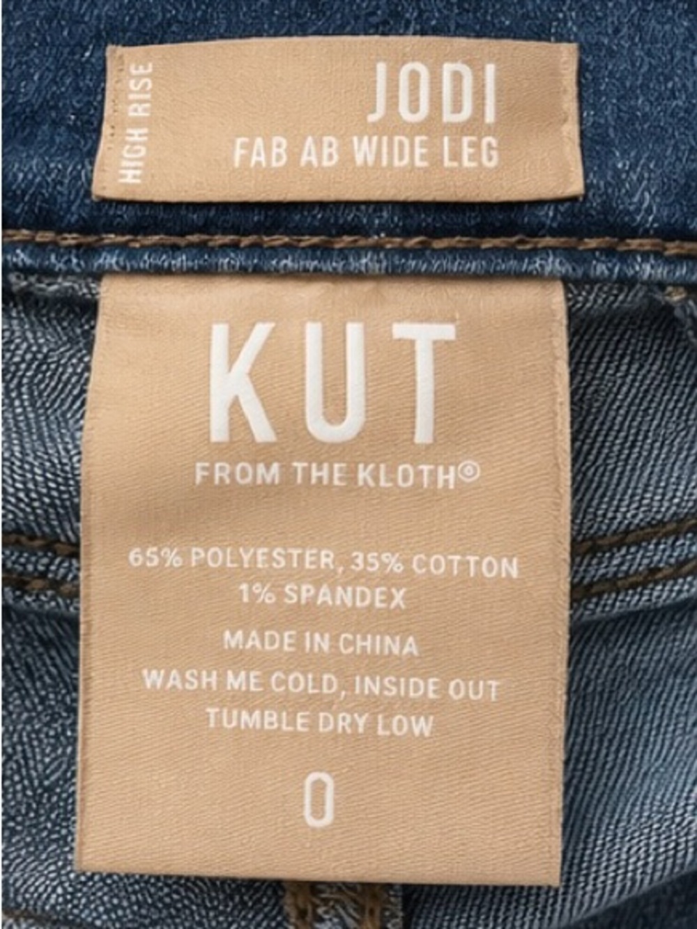 KUT from the Kloth Jodi Fab Ab Wide Leg Cargo Jeans | High Rise | Size 0 - Picture 7 of 11